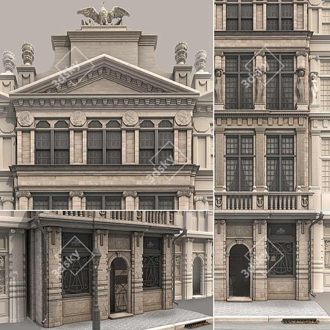 Brussels Building Replica 3D model image 2