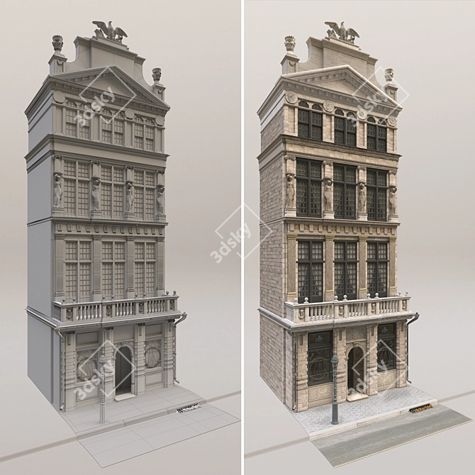 Brussels Building Replica 3D model image 3