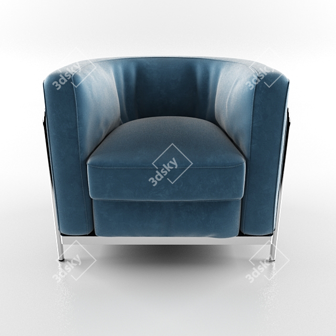 Elegant Zanotta Sofa: Perfect Comfort 3D model image 2