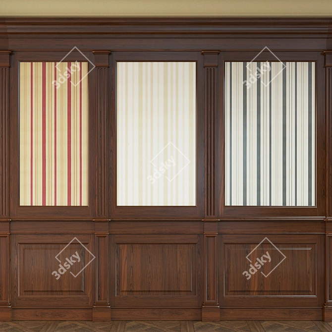 Wooden Panel Collection - Oboyami_22 3D model image 1