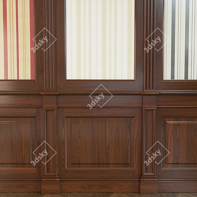 Wooden Panel Collection - Oboyami_22 3D model image 2