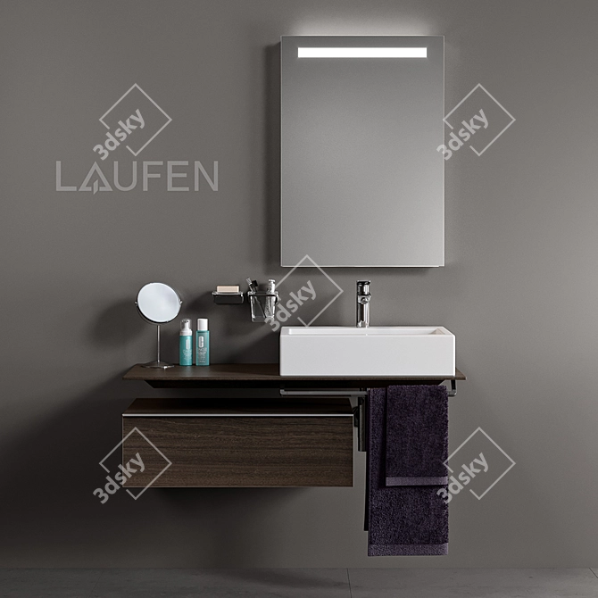 Laufen Living City Bathroom Set 3D model image 1