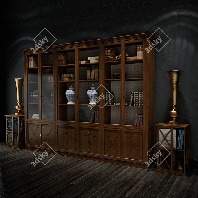 Tosato Office Bookcase: Stylish and Functional 3D model image 2