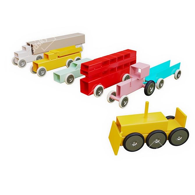 Kids Toy Set 3D model image 1