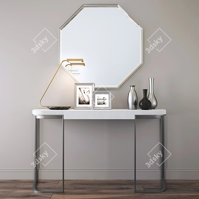 Yves Baxter Console: Sleek and Stylish 3D model image 1