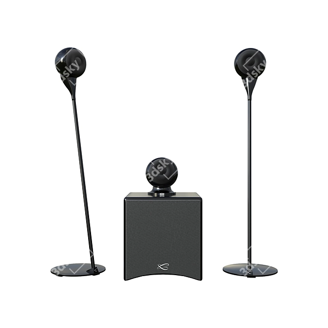 Cabasse Eole 3: 5.1 Surround Sound Set 3D model image 2