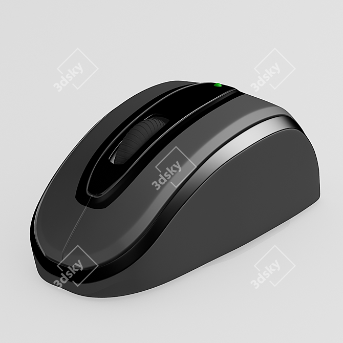 Wireless Mouse: 78572 Polygons 3D model image 1