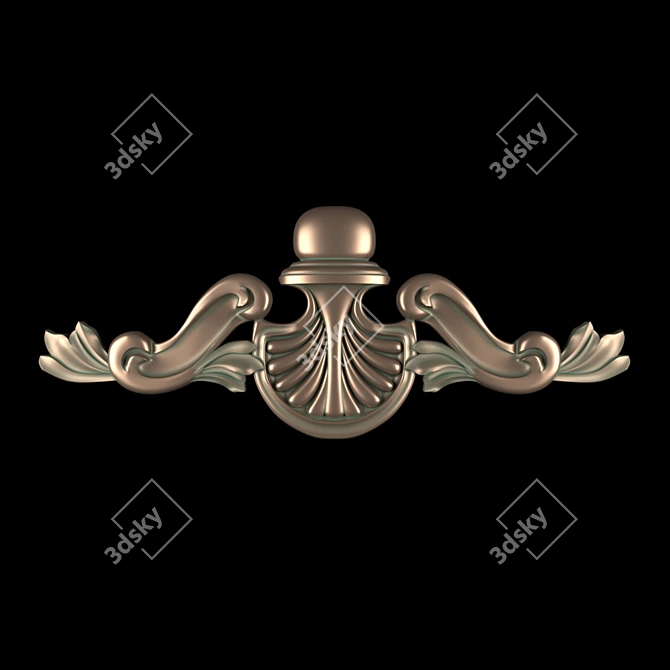 Elegant Panel Overlay 3D model image 1