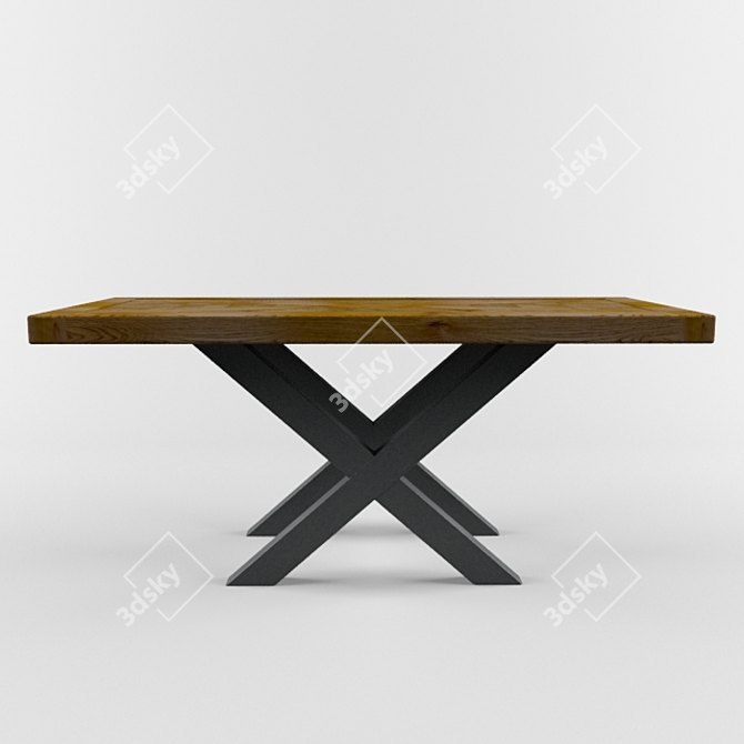 Elegant Dining Table | 187x80x75 3D model image 1