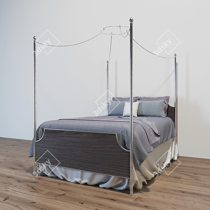 Magnolia Manor Canopy Bed 3D model image 1