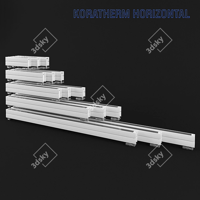 KORADO KORATHERM HORIZONTAL 144mm: Multiple Sizes Available 3D model image 1