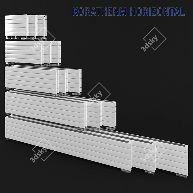 KORADO KORATHERM Horizontal Radiator 3D model image 1