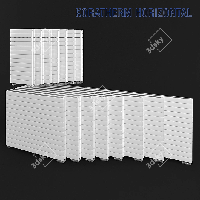 KORADO KORATHERM HORIZONTAL 958mm: Versatile Sizes for Enhanced Efficiency 3D model image 1
