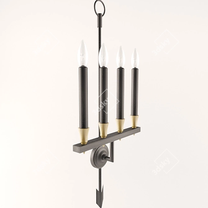 EICHHOLTZ Gaillard Wall Sconces 3D model image 2