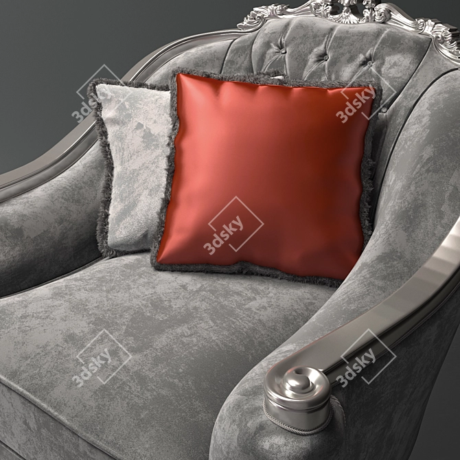 Title: Elegant Romeo & Juliet Armchair 3D model image 3