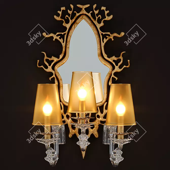 Elegant Sconce with Classic Charm 3D model image 1