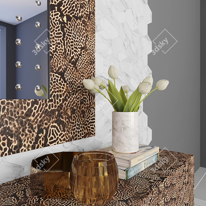 Ethnic Décor Furniture Set 3D model image 2