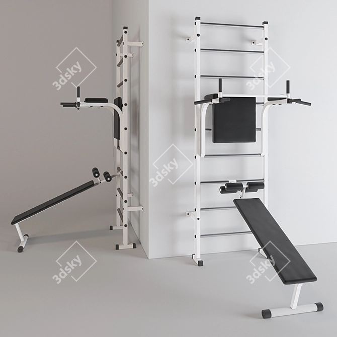 Ultimate Fitness Power Station 3D model image 1