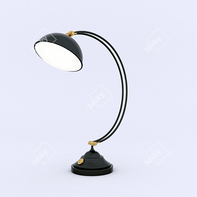 Sleek Office Desk Light 3D model image 1