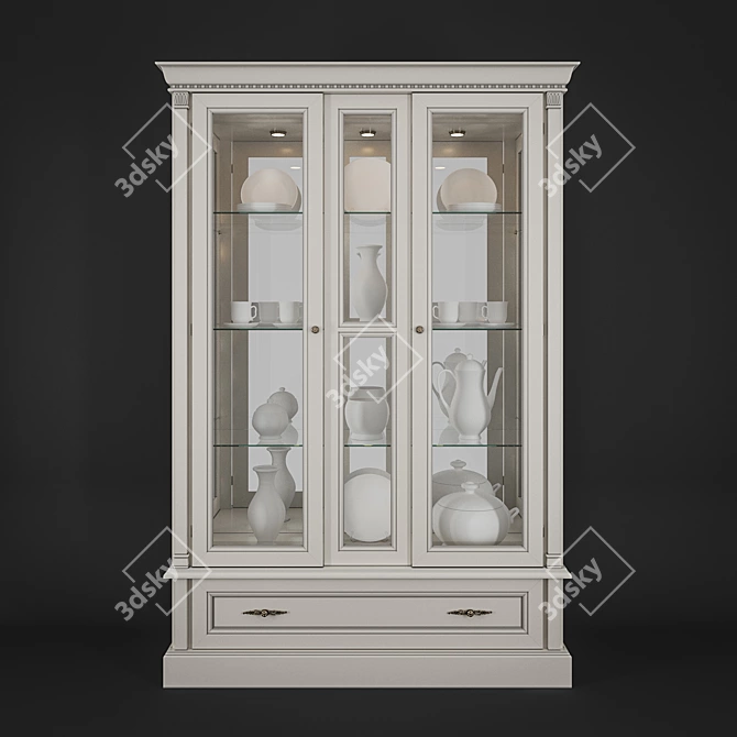 Elegant Bianco Showcase by Venezia 3D model image 2