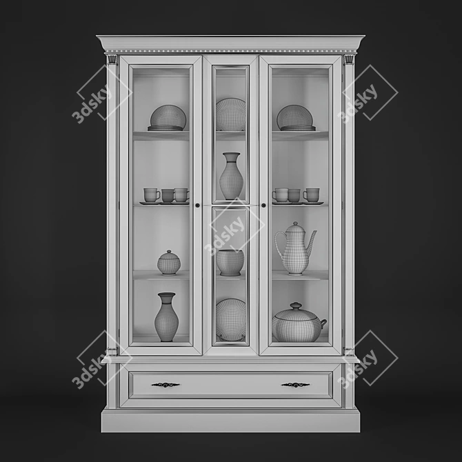 Elegant Bianco Showcase by Venezia 3D model image 3