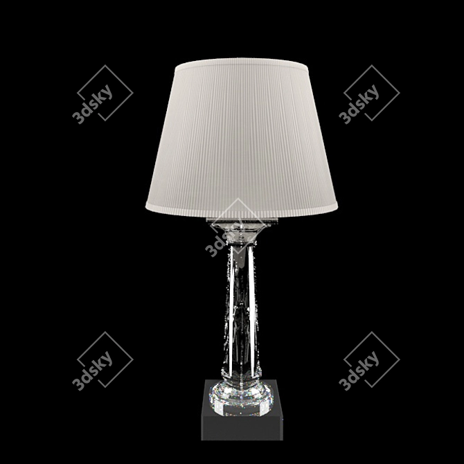 Elegant Saxon Table Lamp 3D model image 1