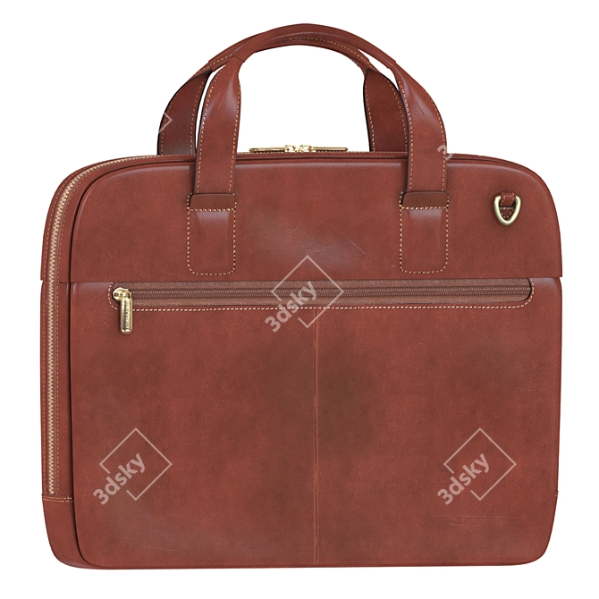 Elegant Leather Business Bag by Tony Perotti 3D model image 2