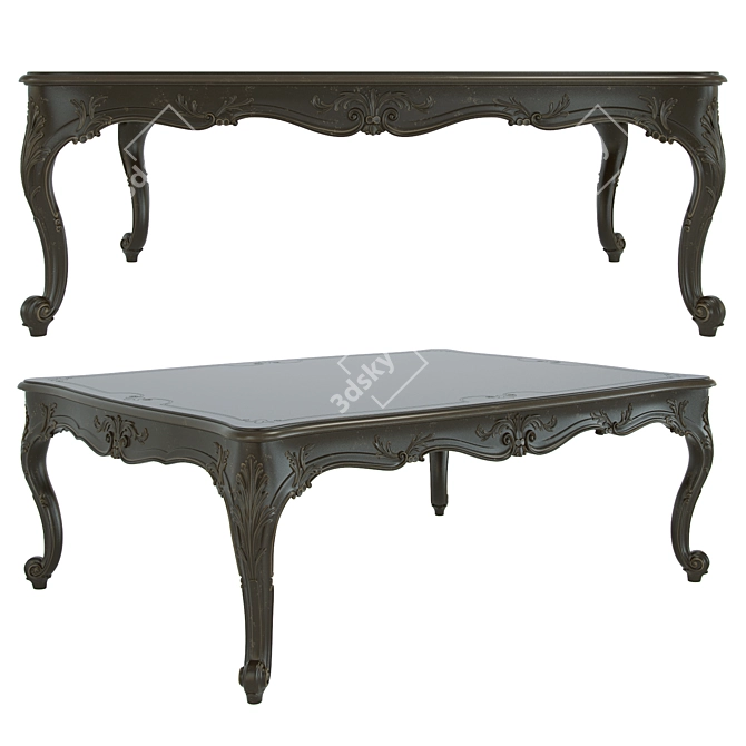 Elegant Chelini Table Art 3D model image 1