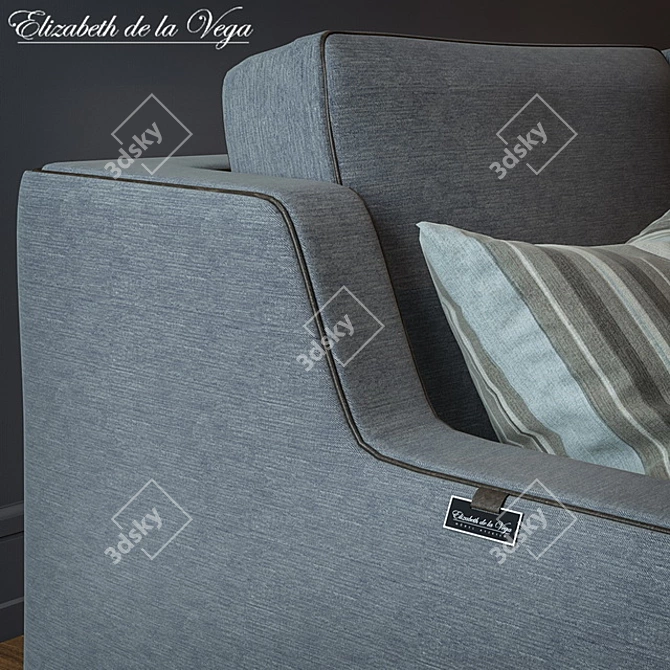 Stylish Garuda Sofa: Perfect Combination of Comfort and Elegance 3D model image 2