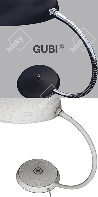 Gubi Cobra: Timeless Table Lamp 3D model image 3