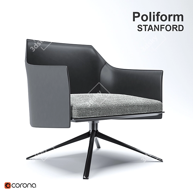 Elegant Comfort: Poliform Stanford 3D model image 1