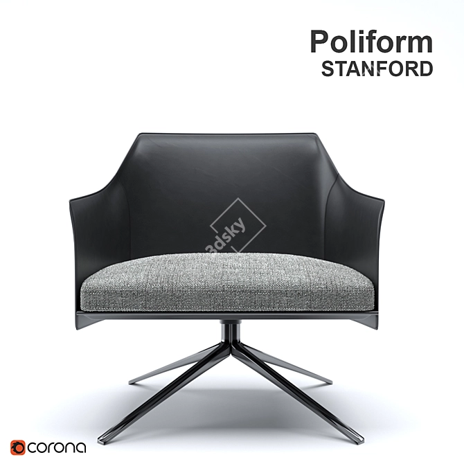 Elegant Comfort: Poliform Stanford 3D model image 2