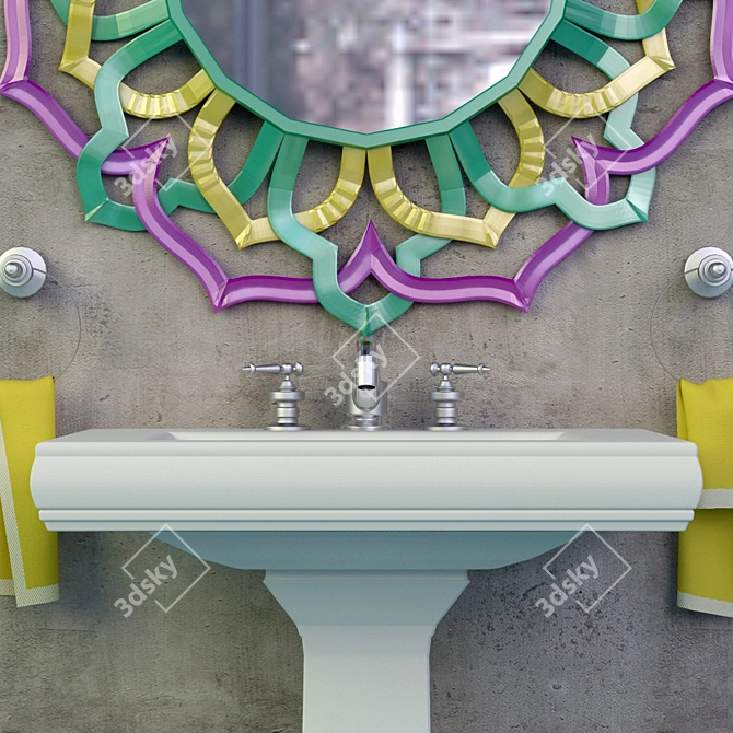 Classic Memoirs Pedestal Sink 3D model image 2