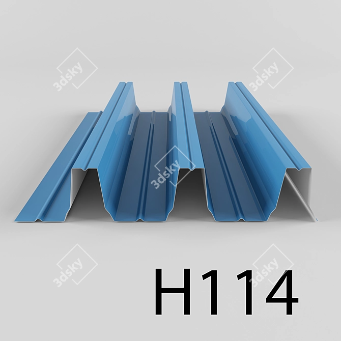 Colorful Selection: 10 Roofing Profiles 3D model image 3