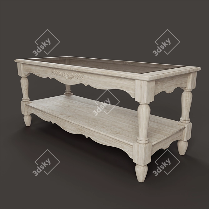 Rustic Love Coffee Table 3D model image 2