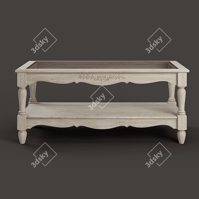 Rustic Love Coffee Table 3D model image 3