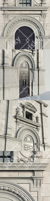 Classic Elegance: MultiTexture Facade 3D model image 2