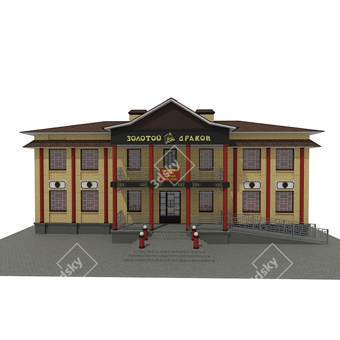 Golden Dragon Chinese Cafe 3D model image 1