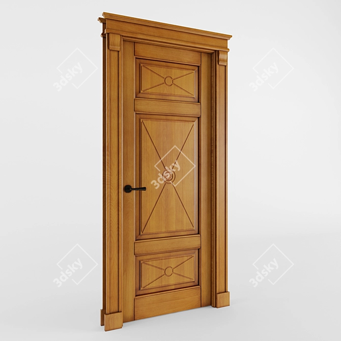 Volhovets Tuscany Lite 6367: Elegant Italian-inspired Door 3D model image 1