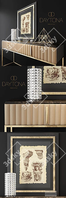 Elegant Daytona Angelina Console 3D model image 2