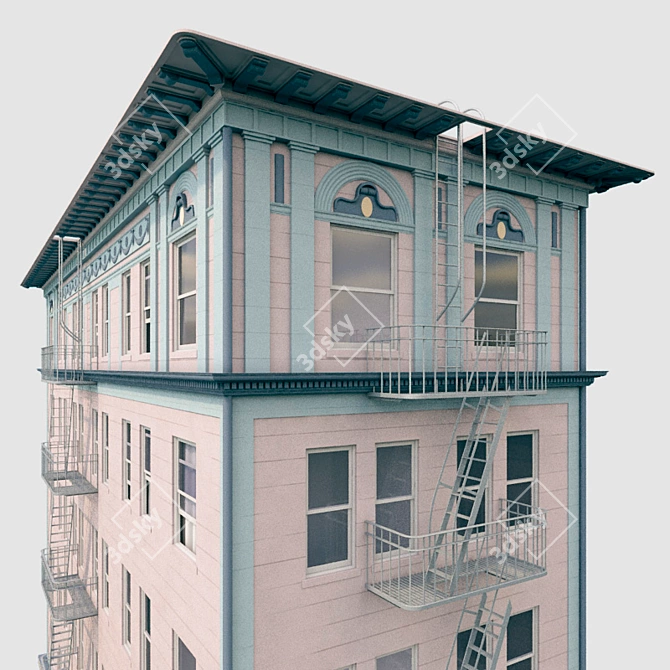 Leavenworth Corner San Francisco 3D model image 2