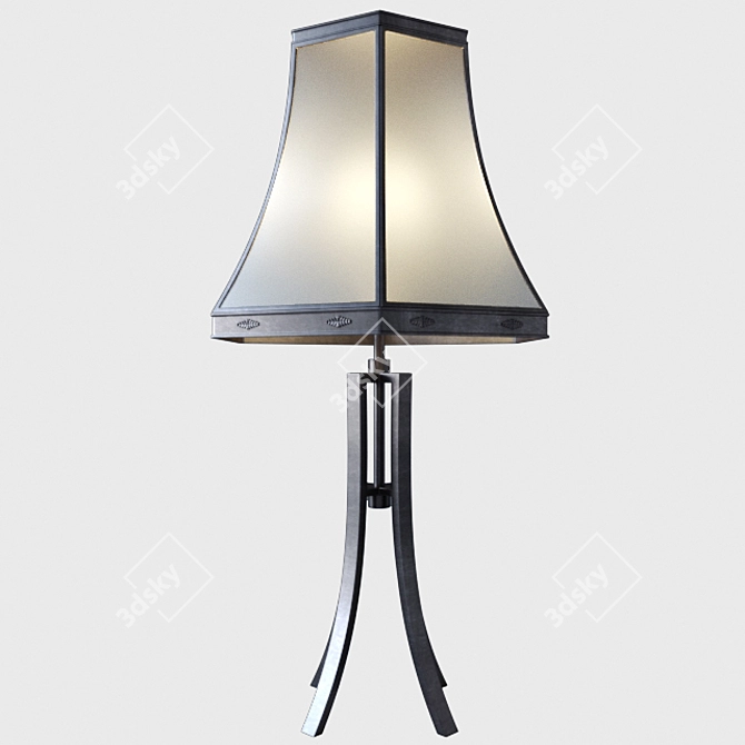 Venetian Copper Lighting: Classical European Style 3D model image 1