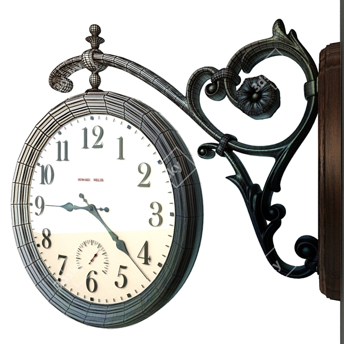  Elegant Howard Miller Wall Clock 3D model image 2