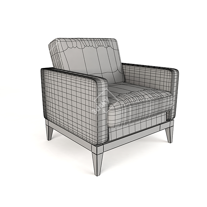 Estetica Nizza Armchair: Timeless Elegance for Your Home 3D model image 3