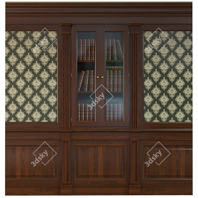 Modular Built-In Wardrobe: Versatile and Stylish 3D model image 1