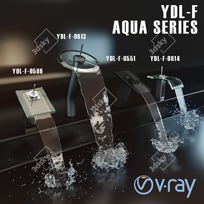 Aquatic Elegance: YDL-F Aqua Series 3D model image 1