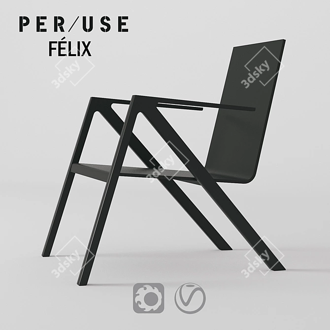 Per/Use Felix Chair 3D model image 1