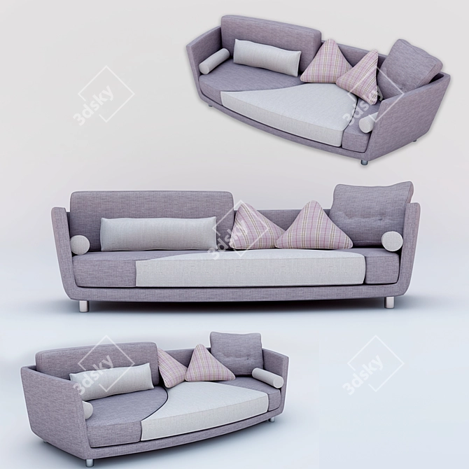 Comfort Plus Sofa 3D model image 1