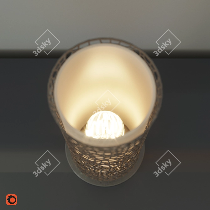 Eglo Almera Brown Table Lamp 3D model image 2