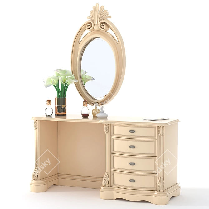 Bella Vita Dresser - Elegant and Functional 3D model image 1